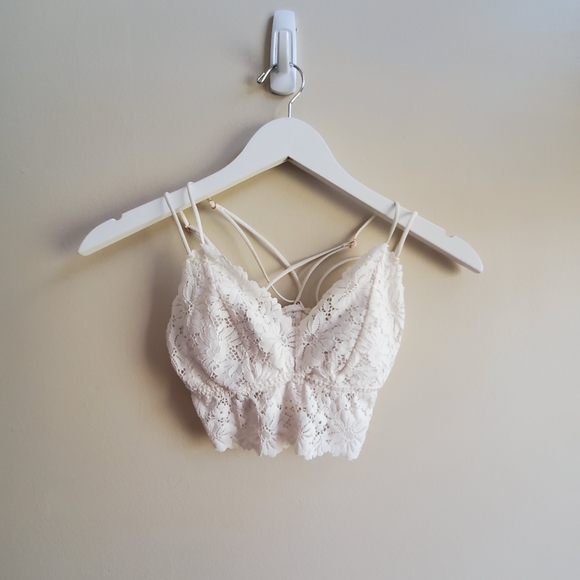 Victoria Secret Pink LONGLINE LACE BRALETTE XS Size - Picture 4 of 7